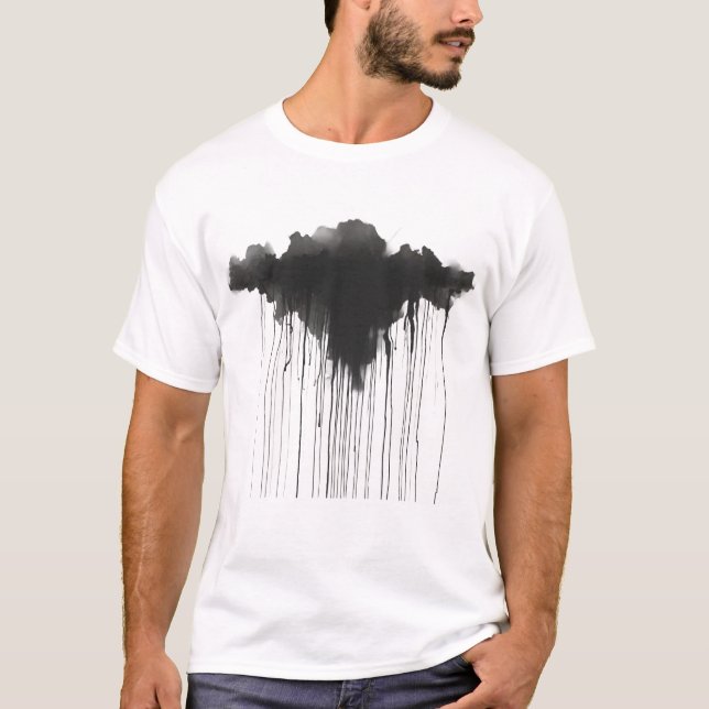 "Céus Tempestuosos" Camiseta Gráfica Abstrata de N (Frente)
