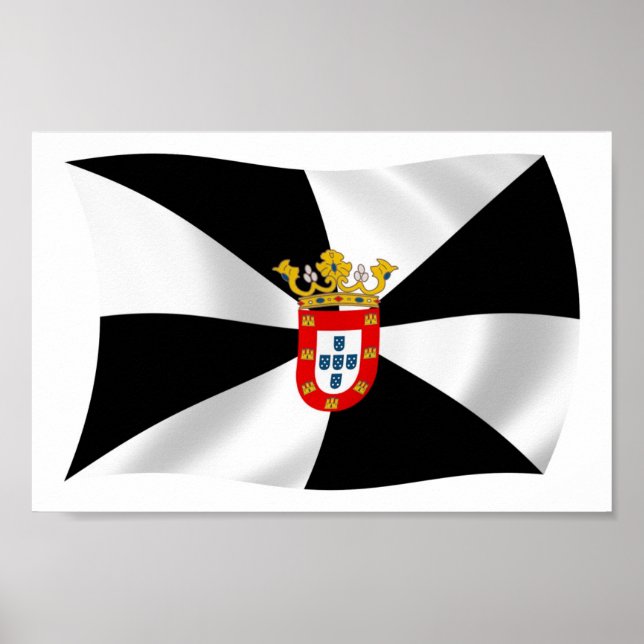 Ceuta Flag Poster Impressão (Frente)