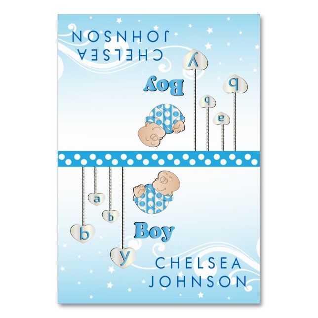 Chá Baby Boy | Cartões (Frente)