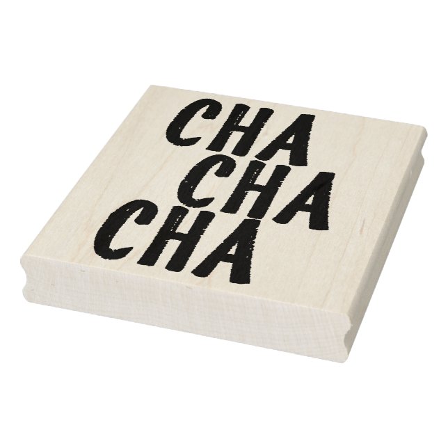 Cha Cha Cha Carimbo De Arte Da Borracha (Carimbo)