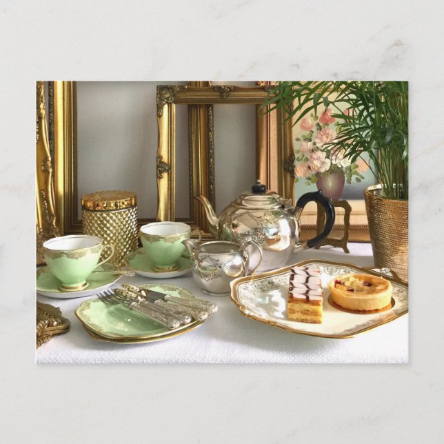 Chá da Tarde Cartão Postal (Frente)