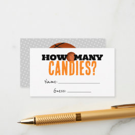 Chá De Basquete Quantas Canetas Adivinham Cartões