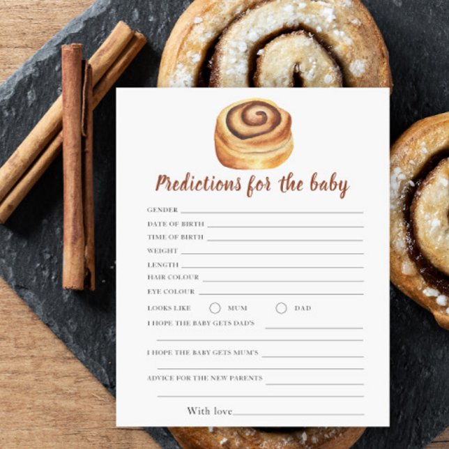 Chá de bebê Bun - previsões e conselhos bebê (Criador carregado)