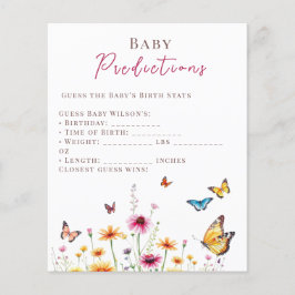 Chá de Bebê das Borboletas Flor Silvestre Predição