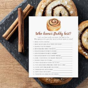 Chá de bebê de Bun - Jogo Quem conhece melhor o pa