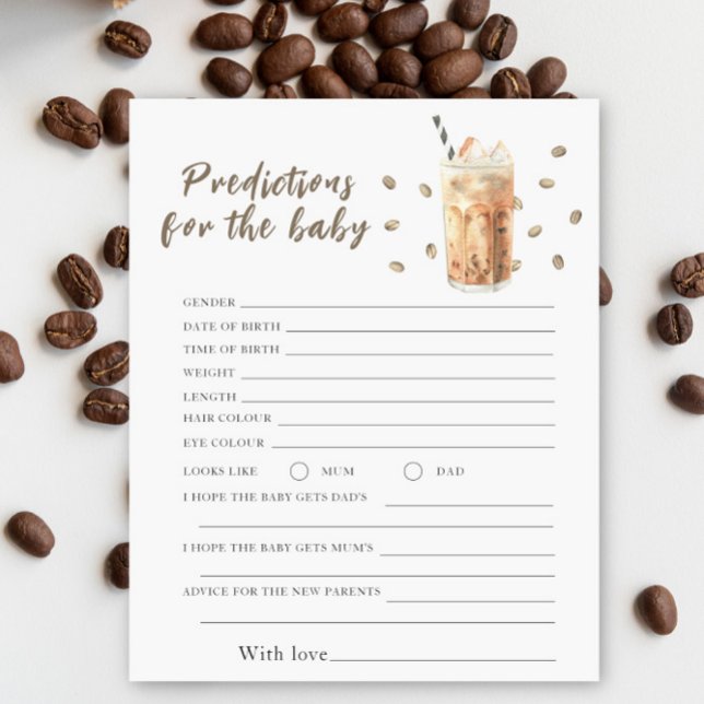 Chá de bebê de café - previsões e conselhos bebê (Criador carregado)