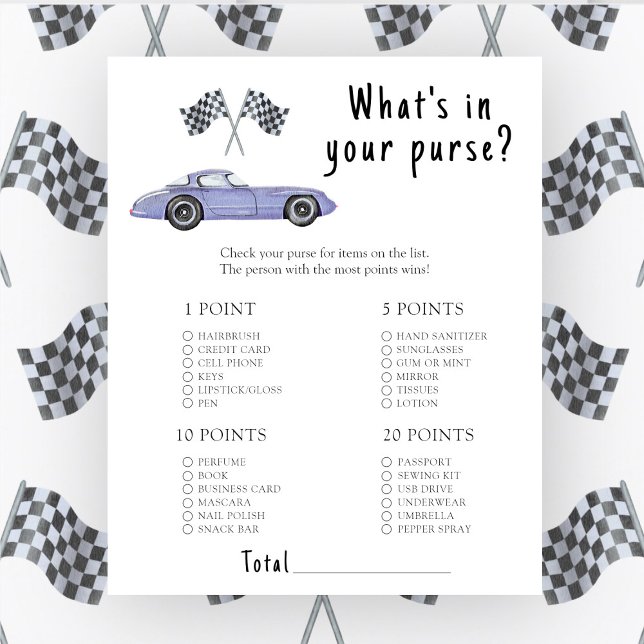 Chá de bebê de corrida de carros Qual é o jogo da  (Criador carregado)