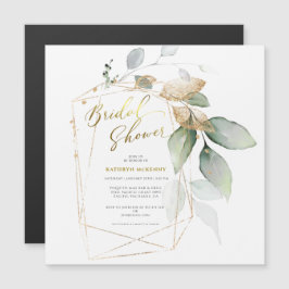 Chá de Bebê de Eucalipto Dourado Elegante