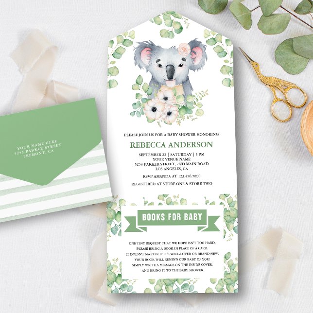 Chá de Bebê de Koala com Eucalipto Floral (Criador carregado)
