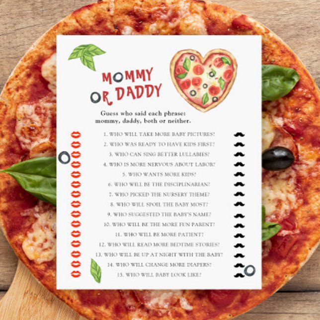 Chá de bebê de pizza - jogo mamãe ou papai (Criador carregado)