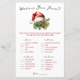 Chá de Bebê Divertido Jogo O que há na sua Bolsa