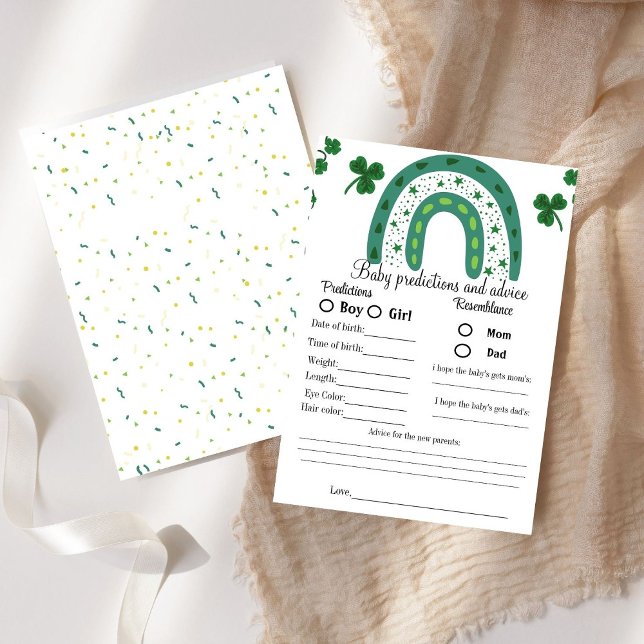 Chá de bebê do dia de São Patrício jogo de adivinh (Criador carregado)