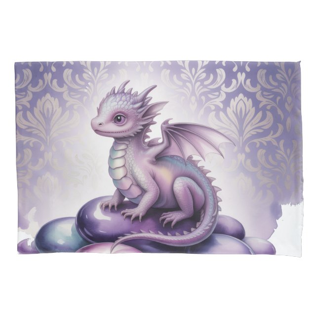 Chá de Bebê do Dragão Mágico Roxo (Frente)