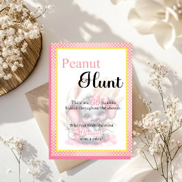 Chá de Bebê do Elefante Rosa Doce - Caça ao Pato