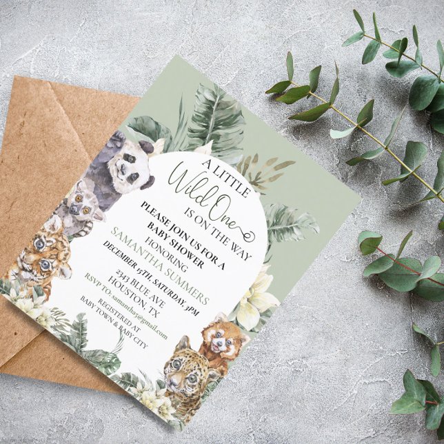 Chá de Bebê do Selvagem Bebê Orçamento de Animais  (Criador carregado)