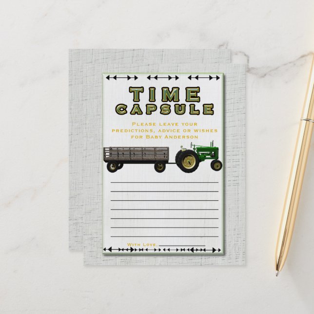 Chá de Bebê do Trator do Quintal da Fazenda Cápsul (Frente/Verso In Situ)