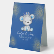 Chá de Bebê do Urso Azul Real Fofo