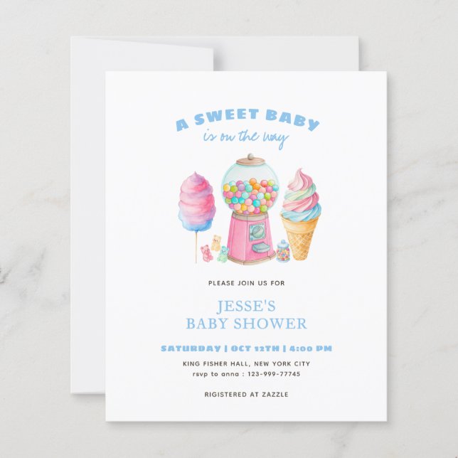 Chá de Bebê Doce CandyBlue está a caminho  (Frente)