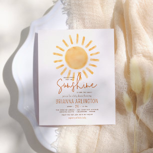 Chá de Bebê Econômico Boho Sunshine Menino ou Meni