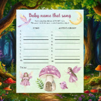 Chá de bebê fada - Nomeie aquele jogo de música