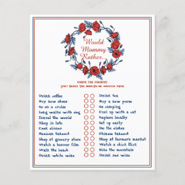 Chá de Bebê Flor de Papoula - A Mamãe Preferiria