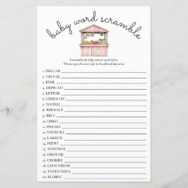 Chá de Bebê Menina Mercado de Agricultores Rosa Jo