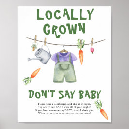 Chá de bebê no mercado de agricultores - Poster nã