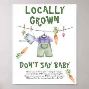 Chá de bebê no mercado de agricultores - Poster nã