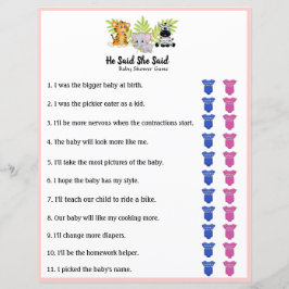 Chá de Bebê no Safari He Said She Said