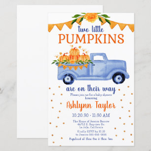 Chá de Bebê para Gêmeos Meninos Little Pumpkin den