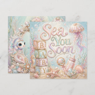 Chá de Bebê Sea You Soon Pastel debaixo do Mar