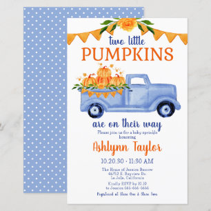 Chá de Bebê Twin Boy Little Pumpkin com Orçamento