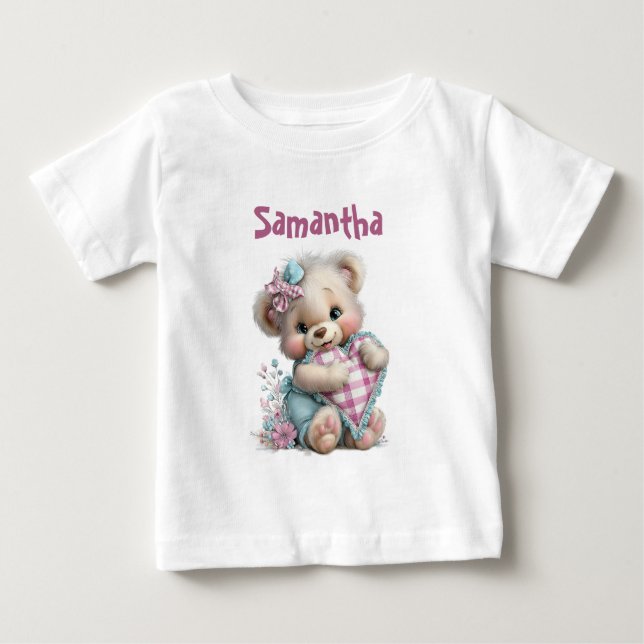 Chá de Bebê Urso de Camiseta (Frente)