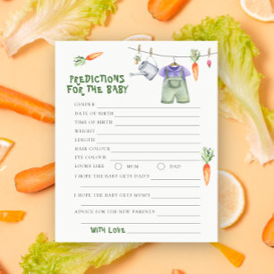 Chá de bebê vegetariano - previsões e conselhos pa