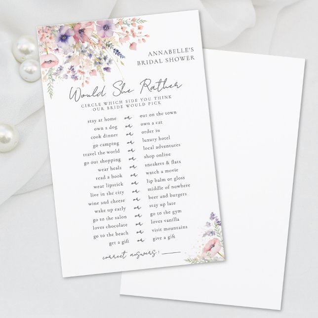 Chá de Bebê Would Rather Wildflower (Would Rather Wildflower Bridal Shower)