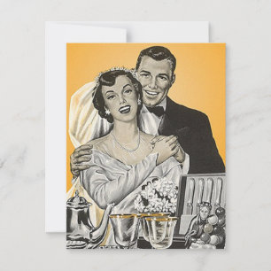 Chá de Casais de Convite para Anúncio de Estilo Re