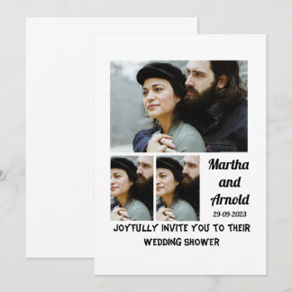 Chá de casamento Convite personalizado 3 Colagem d