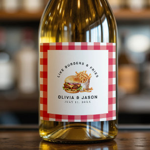 Chá de casamento de Piquenique para Burgers e Frie