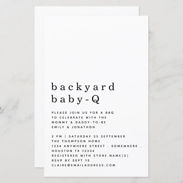 Chá de CHURRASCO de Quartel-Quartel de Orçamento C (Frente/Verso)