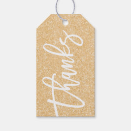 chá de etiqueta de presente para Obrigados Dourado