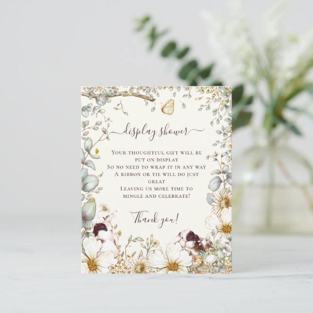 Chá de Exibição de Bebê de Moça de Coelhinhos de O (Em pé/Frente)