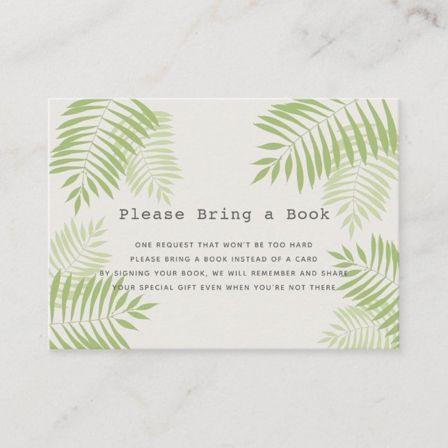 Chá de fraldas Aloha, por favor, traga um cartão d (Frente)