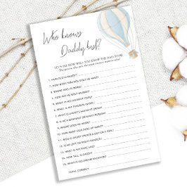 Chá de fraldas Balão de Ar Quente Azul Conhece Mel