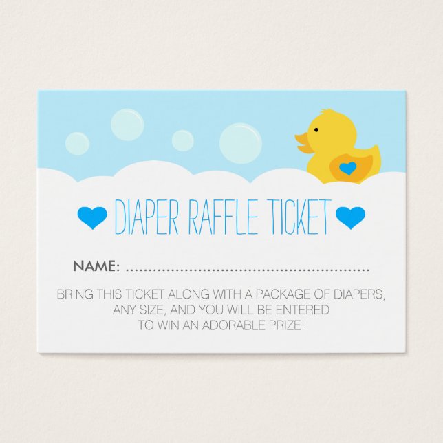 Chá de fraldas Bath Boy Bath Ducky (Frente)