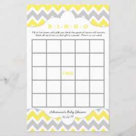 Chá de fraldas Bingo Amarelo, DOIS CONJUNTO DE JOG