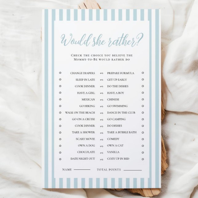 Chá de fraldas Blue Strike Ela Preferencialmente (Criador carregado)