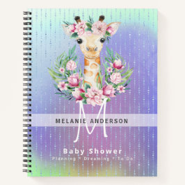 Chá de fraldas Boho GIRAFFE  Planner Diário para n