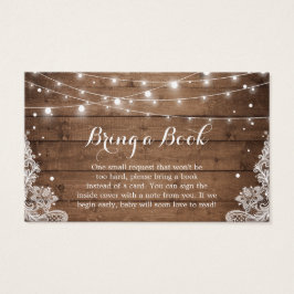 Chá de fraldas Book Request Rush Winter Snow Lace