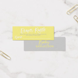 Chá de fraldas Cinza amarela do tíquete fralda RAF