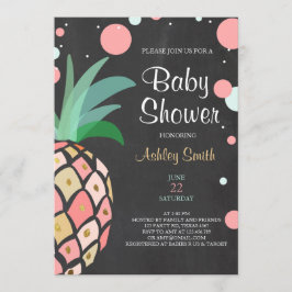 Chá de fraldas de abacaxi Convite Tropical Bridal